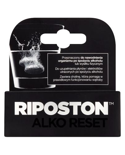 RIPOSTON - 10 tabl. mus. Przy odwodnieniu po spożyciu alkoholu lub wysiłku fizycznym.