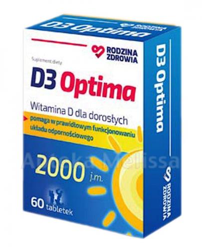 Rodzina Zdrowia D3 Optima Witamina D Dla Dorosłych 60 Tabl