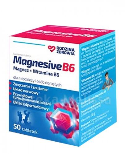 RODZINA ZDROWIA MagnesiveB6 magnez + witamina B6 - 50 tabl. - Apteka internetowa Melissa