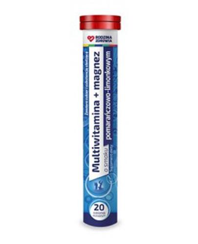RODZINA ZDROWIA Multiwitamina + magnez - 20 tabl. musujących