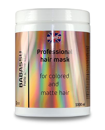  Ronney HoLo Shine Star Babassu Oil Mask Maska energetyzująca do włosów farbowanych i matowych, 1000 ml - Apteka internetowa Melissa  
