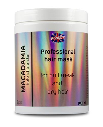  Ronney HoLo Shine Star Macadamia Mask Maska wzmacniająca do włosów suchych i osłabionych, 1000 ml - Apteka internetowa Melissa  