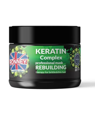  Ronney Professional Mask Keratin Complex Rebuilding Therapy Maska odbudowująca do włosów suchych i łamliwych, 300 ml  - Apteka internetowa Melissa  