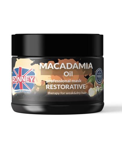  Ronney Professional Mask Macadamia Oil Restorative Therapy Maska wzmacniająca do włosów suchych i łamliwych, 300 ml - Apteka internetowa Melissa  