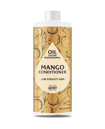 RONNEY Professional Oil System Odżywka MANGO, Włosy niskoporowate, 1000 ml
