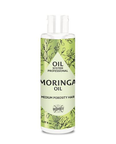 RONNEY Professional Oil System Olej MORINGA, Włosy średnioporowate 150 ml