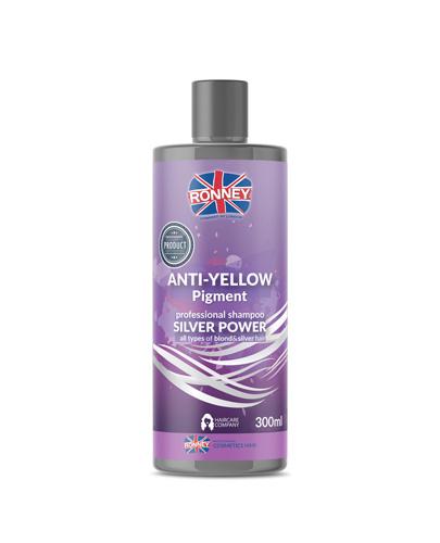  Ronney Professional Shampoo Silver Power Anti-Yellow Pigment Szampon do włosów blond rozjaśnianych i siwych No Yellow, 300 ml - Apteka internetowa Melissa  