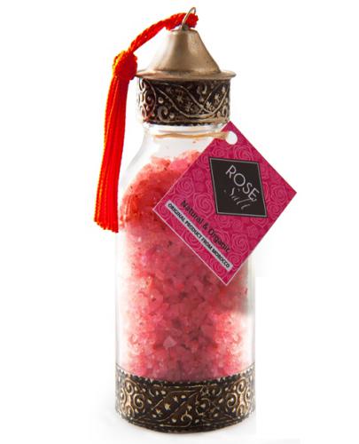 Rose Salt Natural & Organic Różana sól morska do kąpieli -130 g - cena, opinie, wskazania - Apteka internetowa Melissa