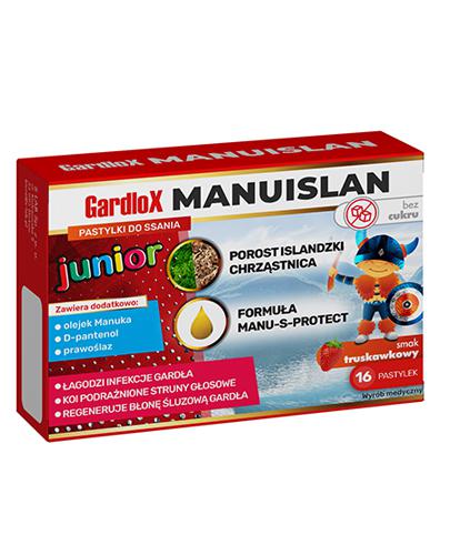 S-Lab Gardlox Manuislan Junior Pastylki na gardło, 16 szt., cena, opinie, wskazania - Apteka internetowa Melissa