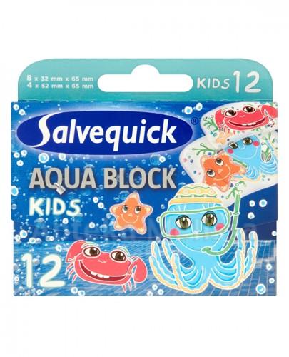  SALVEQUICK AQUA BLOCK KIDS Plastry dla dzieci - 12 szt. - Apteka internetowa Melissa  