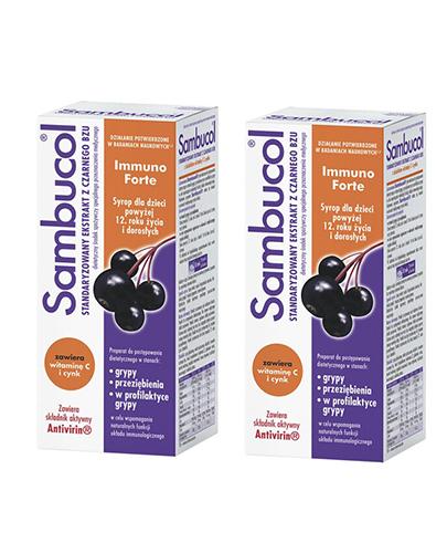 SAMBUCOL IMMUNO FORTE - 2 x 120 ml - Apteka internetowa Melissa