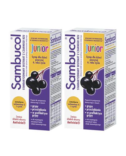 SAMBUCOL JUNIOR - 2 x 120 ml - Apteka internetowa Melissa