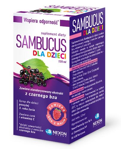  SAMBUCUS DLA DZIECI Syrop - 120 ml - Apteka internetowa Melissa  