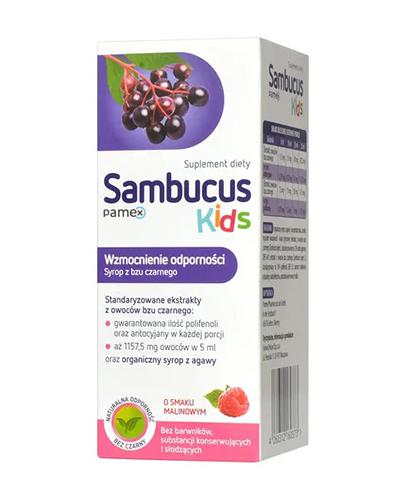  SAMBUCUS KIDS Syrop o smaku malinowym, 120 ml - Apteka internetowa Melissa  