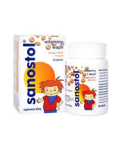 Sanostol, tabletki musujące do ssania, 60 sztuk