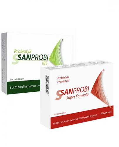 SANPROBI IBS - 20 kaps. + SANPROBI SUPER FORMULA - 40 kaps.