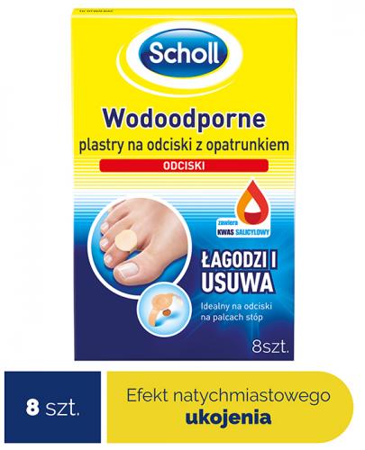 SCHOLL Wodoodporne plastry na odciski z opatrunkiem - 8 szt. - Apteka internetowa Melissa