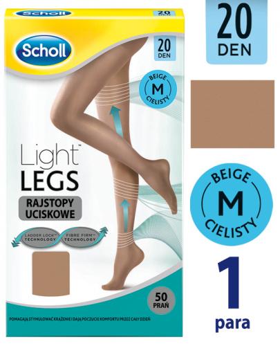  SCHOLL LIGHT LEGS Rajstopy uciskowe/kompresyjne cieliste 20 DEN rozmiar S/M - 1 szt. - Apteka internetowa Melissa  