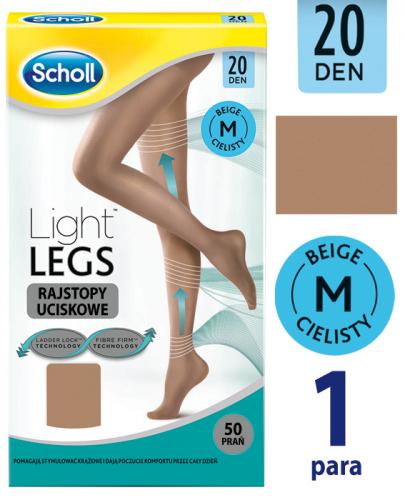 SCHOLL LIGHT LEGS Rajstopy uciskowe/kompresyjne cieliste 20 DEN rozmiar S/M - 1 szt. - Apteka internetowa Melissa