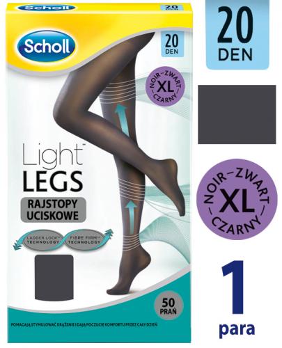  SCHOLL LIGHT LEGS Rajstopy uciskowe/kompresyjne czarne 20 DEN rozmiar XL - 1 szt. - Apteka internetowa Melissa  
