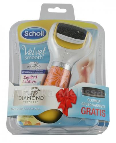SCHOLL VELVET SMOOTH Elektroniczny pilnik do stóp z kryształkami diamentu - 1 szt. Edycja limitowana - Apteka internetowa Melissa