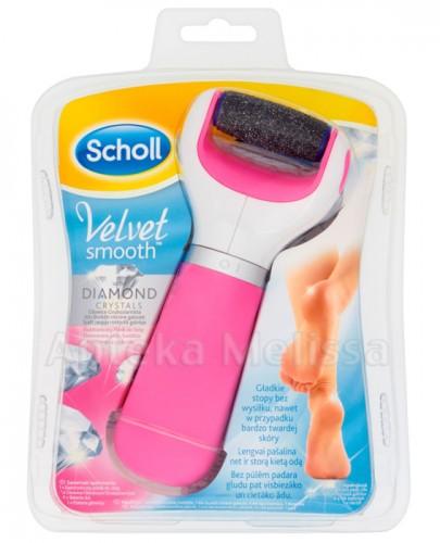 SCHOLL VELVET SMOOTH Elektroniczny pilnik do stóp z kryształkami diamentów różowy - 1 szt. - Apteka internetowa Melissa