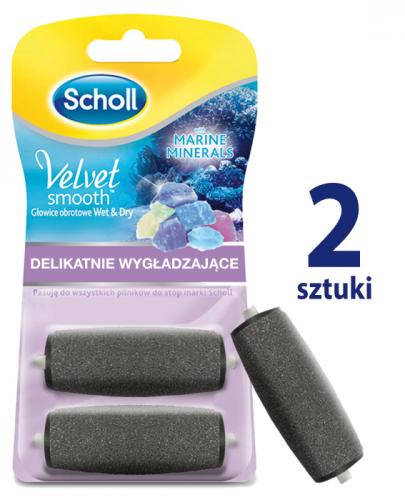 SCHOLL VELVET SMOOTH Wymienne głowice obrotowe gruboziarnista i delikatnie wygładzająca z kryształkami - 2 szt. - Apteka internetowa Melissa