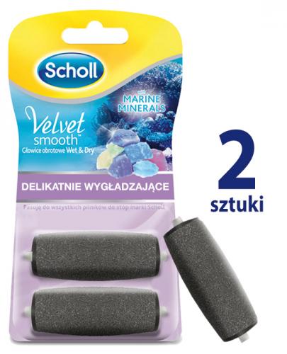  SCHOLL VELVET SMOOTH Delikatnie wygładzające głowice obrotowe z minerałami morskimi - 2 szt. - Apteka internetowa Melissa  