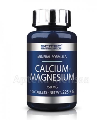 SCITEC CALCIUM-MAGNESIUM Wapń i magnez 2:1 750 mg - 100 tabl. - Apteka internetowa Melissa