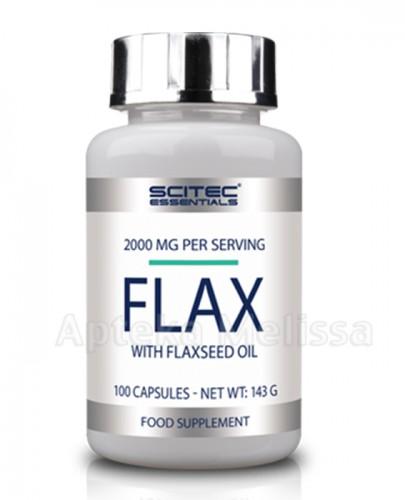SCITEC FLAX Flaxseed Oil Omega 3-6 1000mg - 100 kaps. - Apteka internetowa Melissa