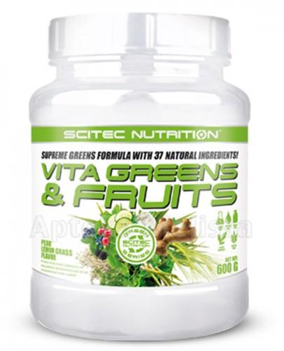 SCITEC VITA GREENS & FRUITS O smaku gruszki z trawą cytrynową - 600 g - Apteka internetowa Melissa