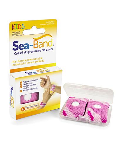  Sea-Band Opaski przeciw mdłościom dla dzieci różowe, 2 szt. - Apteka internetowa Melissa  