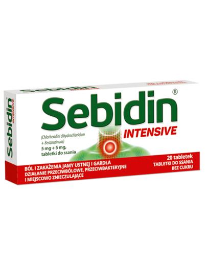 SEBIDIN INTENSIVE, 20 tabl. na ból gardła, cena, opinie, stosowanie