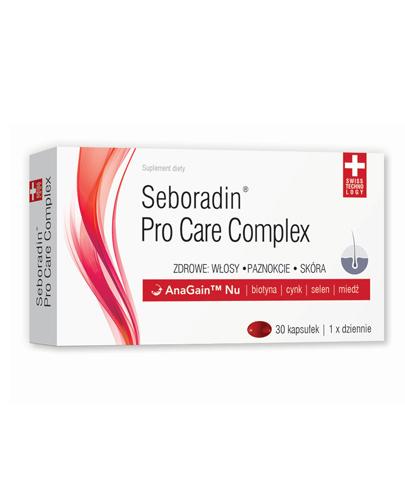 
                                                                          SEBORADIN Pro Care Complex - 30 kaps. Redukuje wypadanie włosów -  cena, opinie, właściwości - Drogeria Melissa                                              