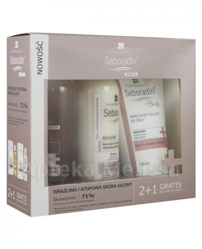 SEBORADIN SENSITIVE Szampon - 200 ml + Balsam - 200 ml + Nawilżający balsam do ciała - 150 ml - Apteka internetowa Melissa