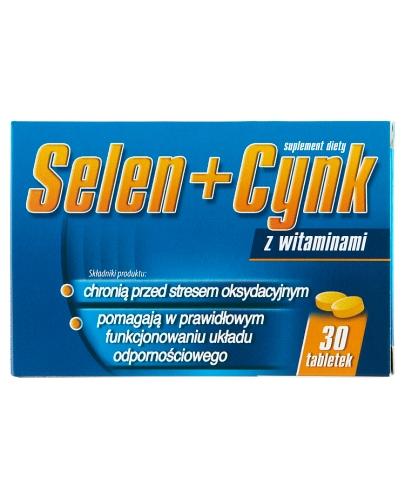  SELEN + CYNK Z witaminami - 30 tabl. Ochrona antyoksydacyjna i wsparcie dla odporności. - Apteka internetowa Melissa  