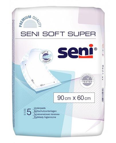 
                                                                          SENI Super Soft Podkłady higieniczne 90 cm x 60 cm - 5 szt. - cena, opinie, właściwości - Drogeria Melissa                                              