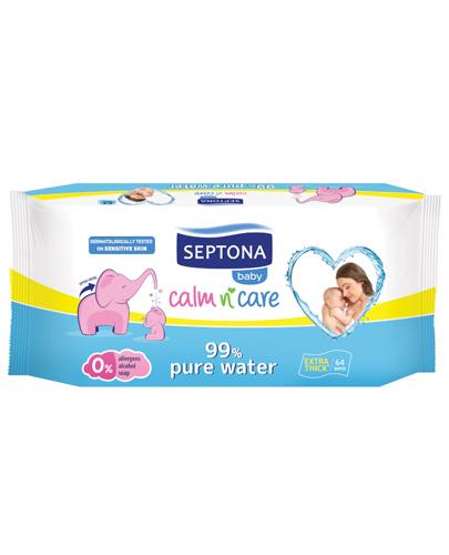  Septona Baby 99% Pure Water Chusteczki nawilżane dla dzieci, 64 szt., cena, opinie, właściwości - Apteka internetowa Melissa  