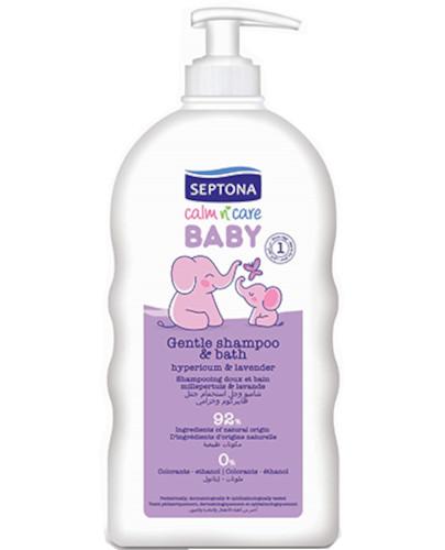  Septona Baby Gentle Shampoo & Bath Delikatny Szampon do kąpieli z dodatkiem dziurawca i lawendy, 500 ml + Septona Baby Chamomile Chusteczki nawilżane, 12 szt. - Apteka internetowa Melissa  