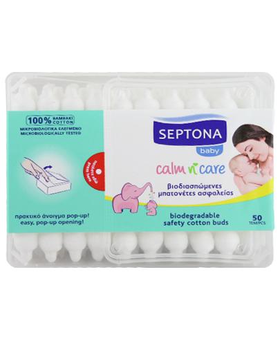  Septona Baby Patyczki higieniczne dla dzieci biodegradowalne, 50 szt., cena, opinie, właściwości - Apteka internetowa Melissa  