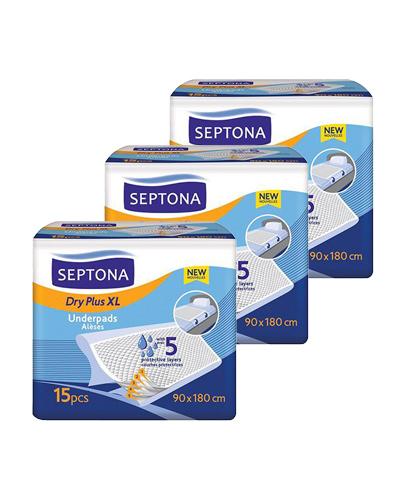  Septona Dry Plus XL Podkłady 90 cm x 180 cm, 3 x 15 sztuk - Apteka internetowa Melissa  