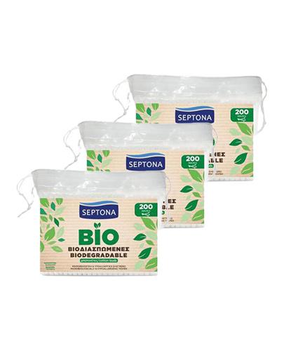  Septona Ecolife Biodegradowalne Patyczki higieniczne, 3 x 200 sztuk - Apteka internetowa Melissa  