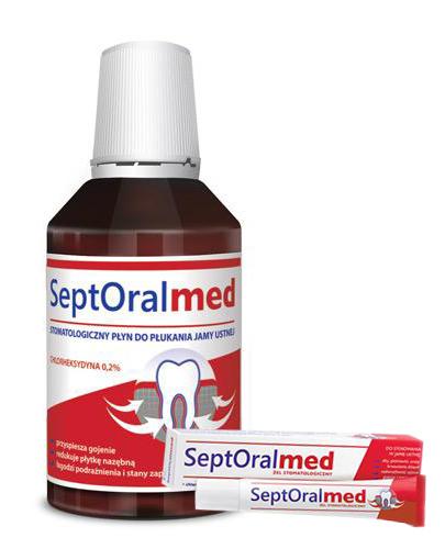  SeptOral Med Żel do stosowania w jamie ustnej, 20 ml + SeptOral Med Płyn stomatologiczny do płukania jamy ustnej, 300 ml - Apteka internetowa Melissa  