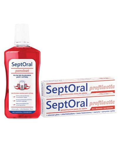 SeptOral Profilactic Specjalistyczna pasta do zębów - 2 x 100 ml + SeptOral profilactic Płyn do płukania jamy ustnej - 500 ml Bez alkoholu - Apteka internetowa Melissa