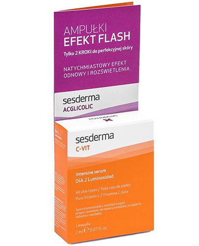 SESDERMA C-VIT Serum - 2 ml + ACGLICOLIC FLASH - 2 ml - Apteka internetowa Melissa