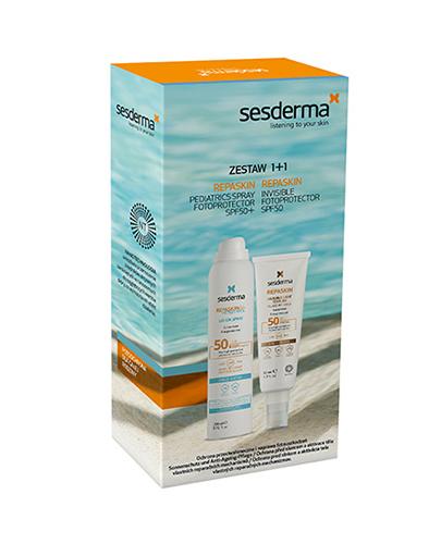 Sesderma Repaskin Zestaw Repaskin Fluid Invisible, 50 ml + Repaskin Areosol Spray Pediatric, 200 ml - Apteka internetowa Melissa