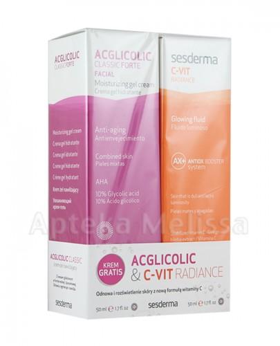 SESDERMA ACGLICOLI CLASSIC FORTE Krem-żel nawilżający - 50 ml + SESDERMA C-VIT RADIANCE Krem rozświetlający - 50 ml - Apteka internetowa Melissa