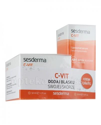  SESDERMA C-VIT Liposomowe Serum - 30 ml + SESDERMA C-VIT Nawilżający krem do twarzy - 50 ml - Apteka internetowa Melissa  