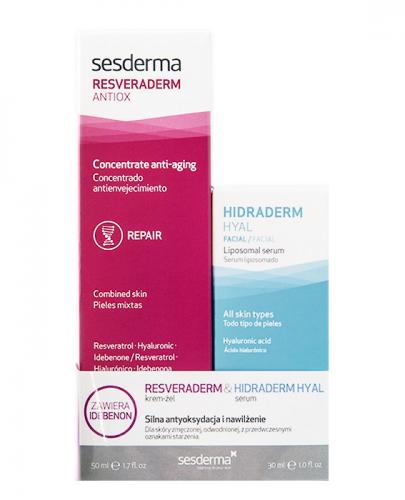 SESDERMA Zestaw RESVERADERM Krem-żel + HIDRADERM HYAL Serum - 50 ml + 30 ml - Apteka internetowa Melissa  