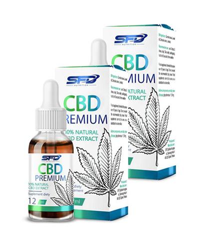 SFD CBD Premium Natural Extract 10%, 2 x 12 ml
